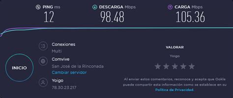 Test de Velocidad Speed Test .